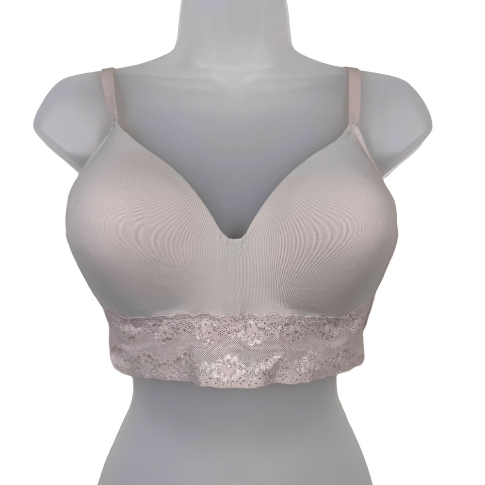 Natori 723154 Bliss Perfection Contour Soft Cup Wireless Bra Beige Size 32DDD